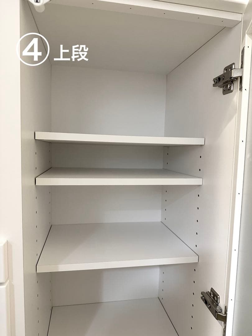 【たのメル便最短】【美品】ニトリレンジボード ホワイト ガラス扉 コンセント内蔵