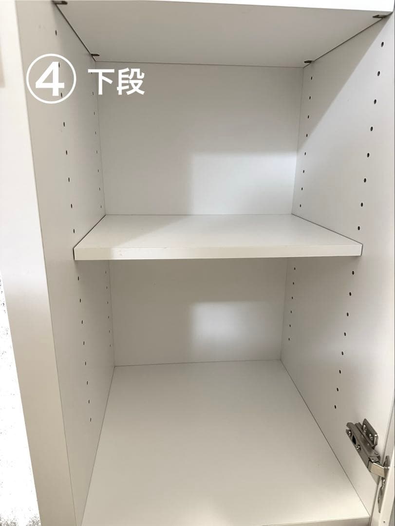 【たのメル便最短】【美品】ニトリレンジボード ホワイト ガラス扉 コンセント内蔵