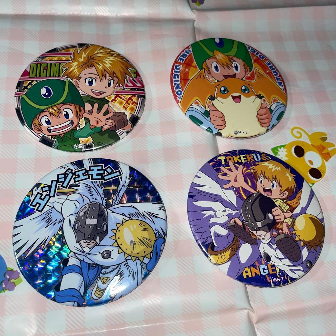 デジモンアドベンチャー　デジモン　高石タケル　パタモン　缶バッジ　ヤマト