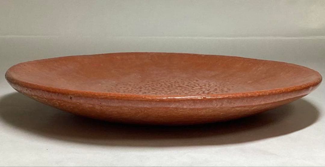 茶道具 古物品 本間焼 菓子器 赤丸 紙箱入