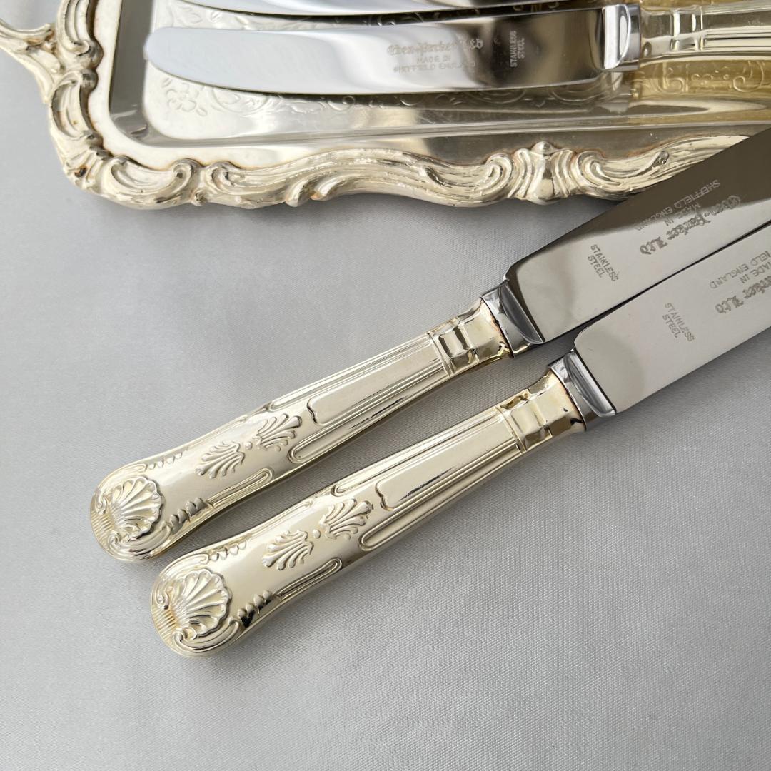 【Eben Parker】 キングスパターンのデザートナイフ 6本組