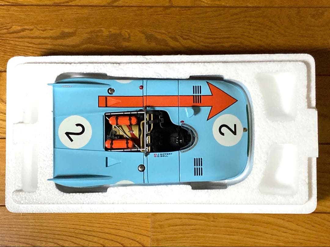 Gulf-Porsche 908/03 1971年Gulfカラー#2ミニカー