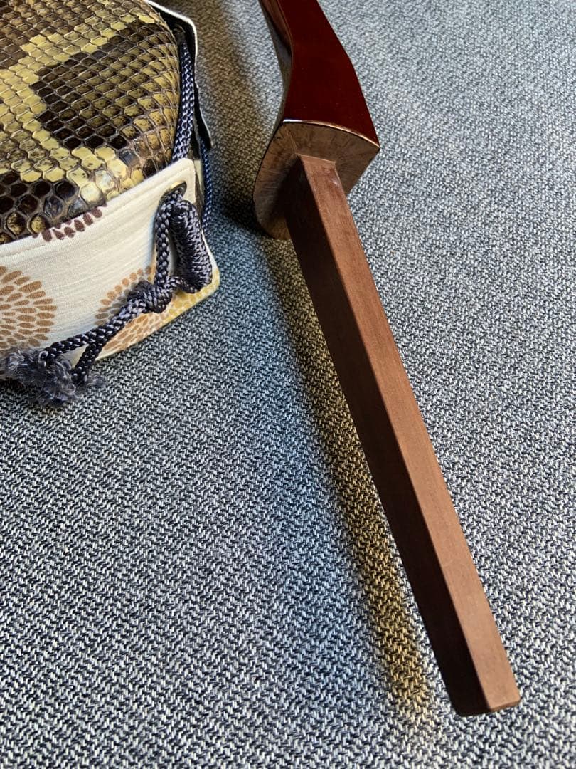 沖縄三線　知念大工型　ゆし木実　スンチー塗り