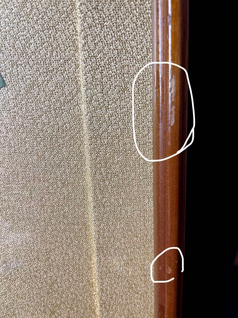 扇面 掛け軸 日本画　絵画　書画　水墨画　茶道具　茶掛け　美術品 ガラス額付き