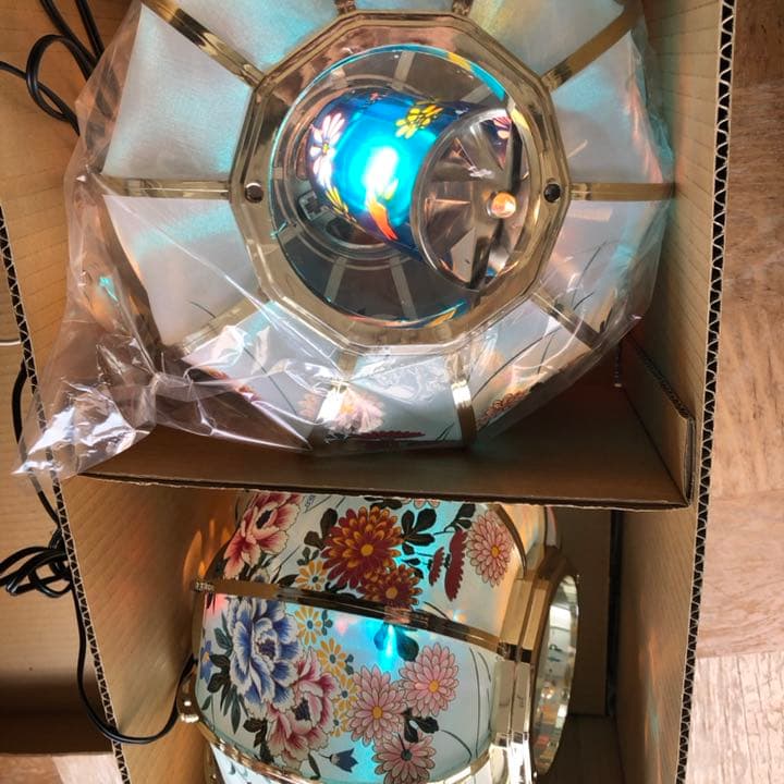 高級　回転灯籠　菊水　ゴールド　金　1対　（2つ）