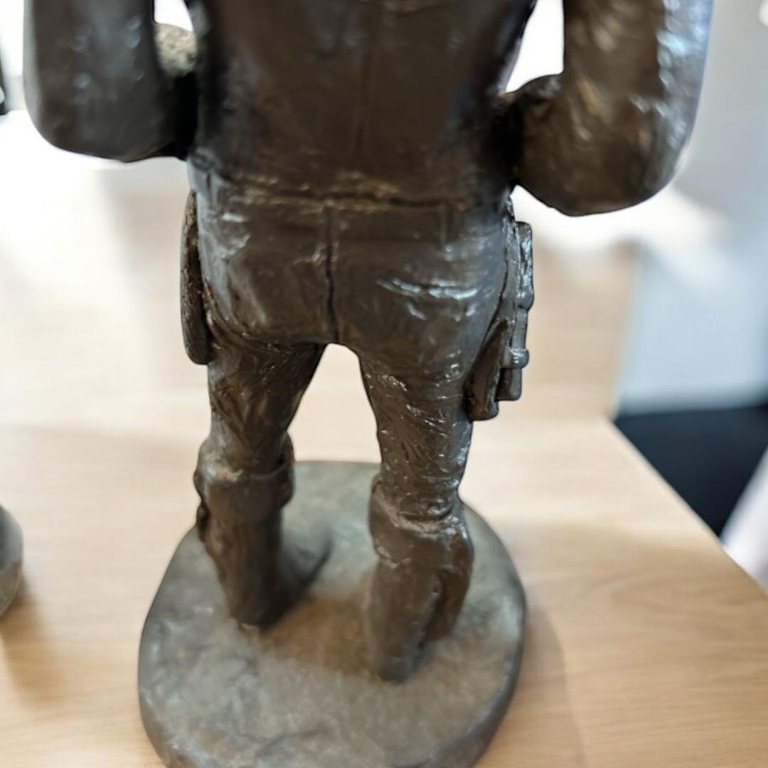 彫刻家 マイケルガーマン氏作 アンティーク アメリカンインテリア カウボーイ