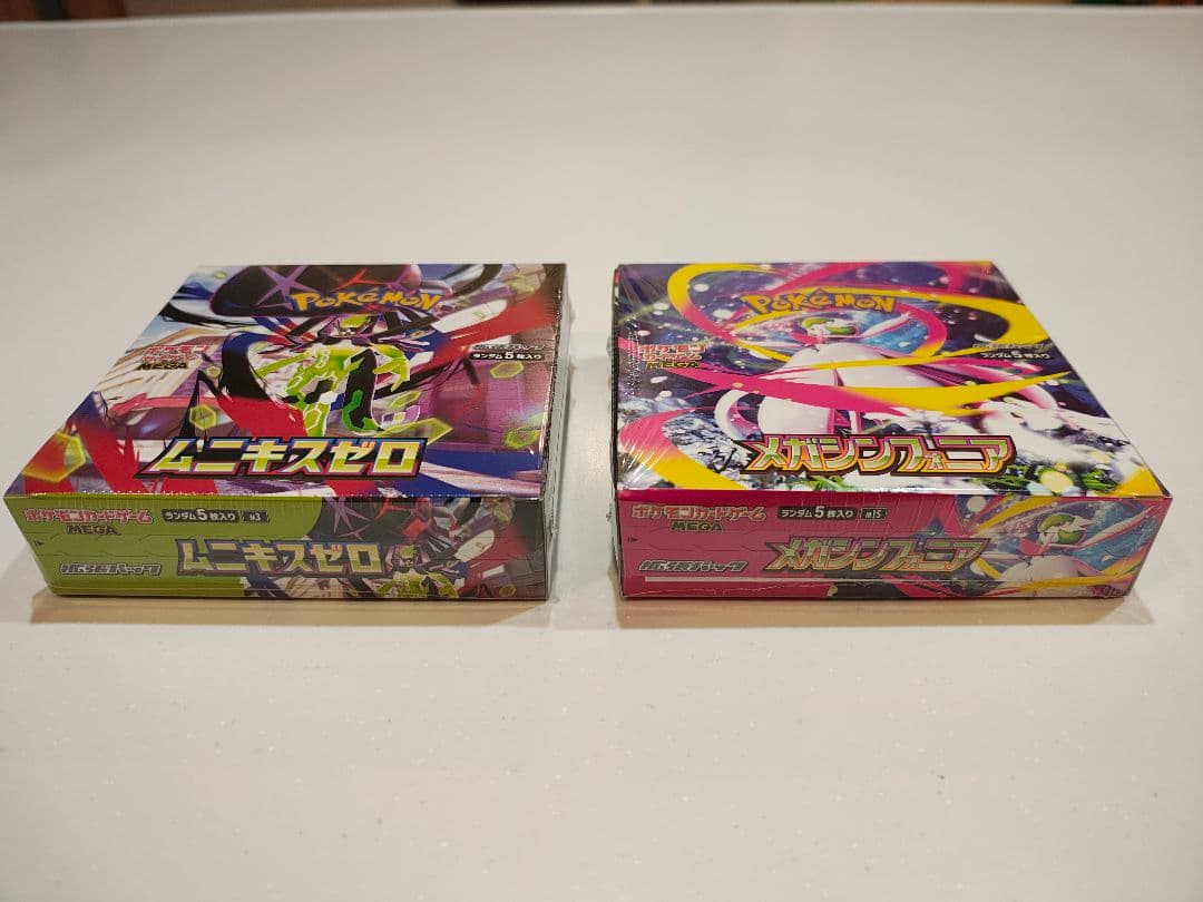 ポケモンカード　メガシンフォニア、ムニキスゼロ BOX シュリンク付き