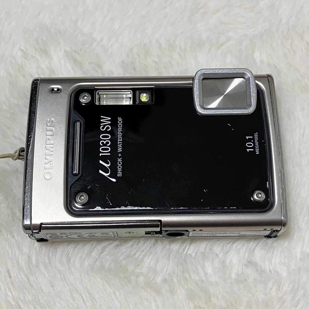 箱付 OLYMPUS デジタルカメラ μ1030SW メタルブラック デジカメ