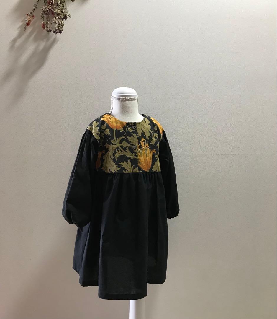 【ヨークワンピース80〜150size】ウィリアムモリス
