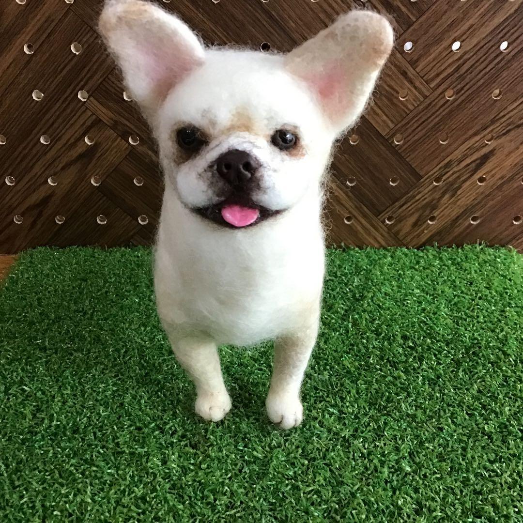 羊毛フェルト フレンチブルドッグ