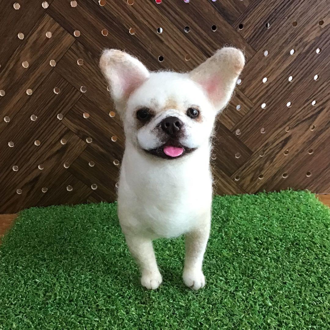 羊毛フェルト フレンチブルドッグ