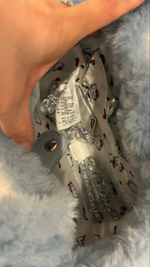 SNIDEL ハローキティ バッグ ブルー　チャームなし