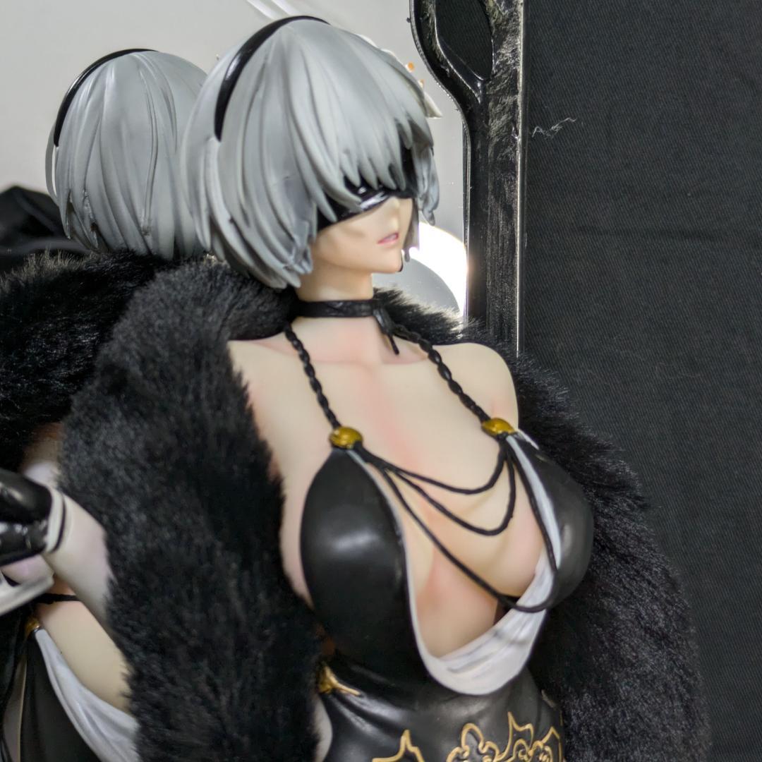 ニーアオートマタ 2B ドレス 姿見 頭部２種　完成品フィギュア　ミラーベース