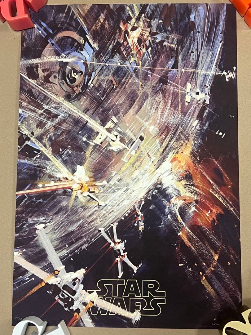 版画 John Berkey by STAR WARS\"X-wing Assault\"