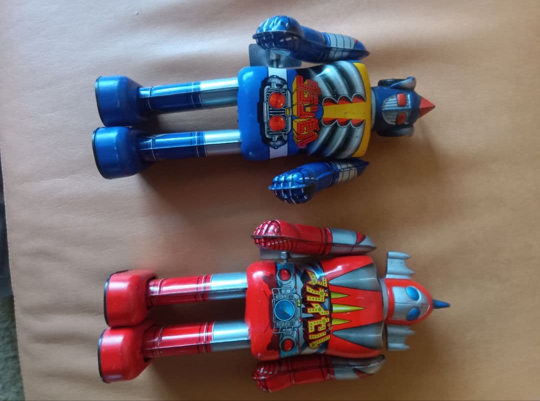【極美品/当時物】ポピー 宇宙鉄人キョーダイン ブリキ 2体セット 1976年