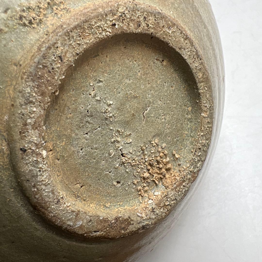 16世紀　高麗青磁白泥象嵌　鉢　直径18.3cm 東K8-0312☆2Fタルオル