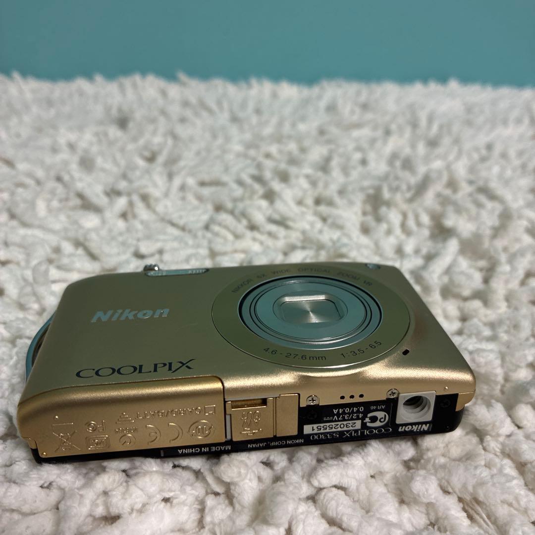 Nikon COOLPIX S3300 ニコン　ゴールド　動作確認済 人気カラー