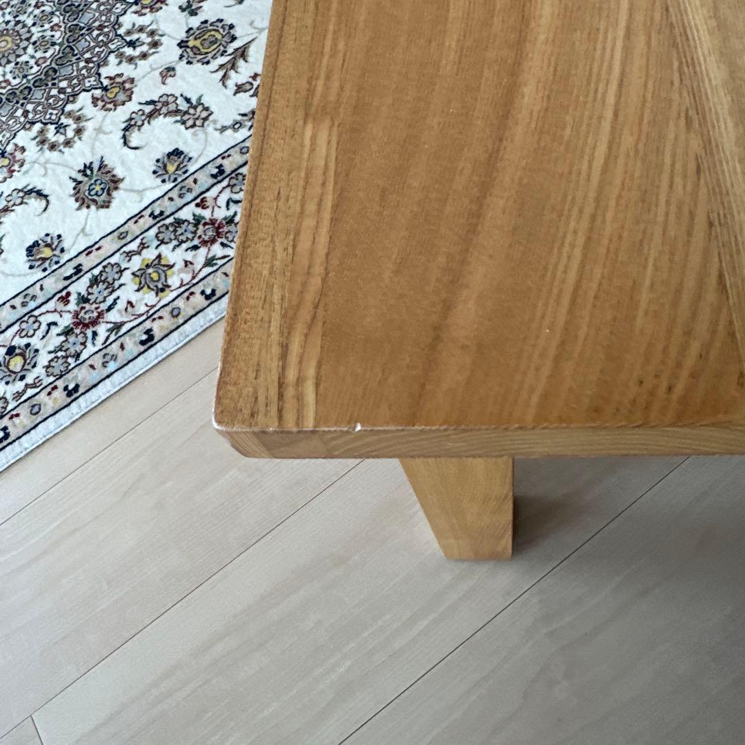 無印良品　オーク材ローテーブル　90×60×35