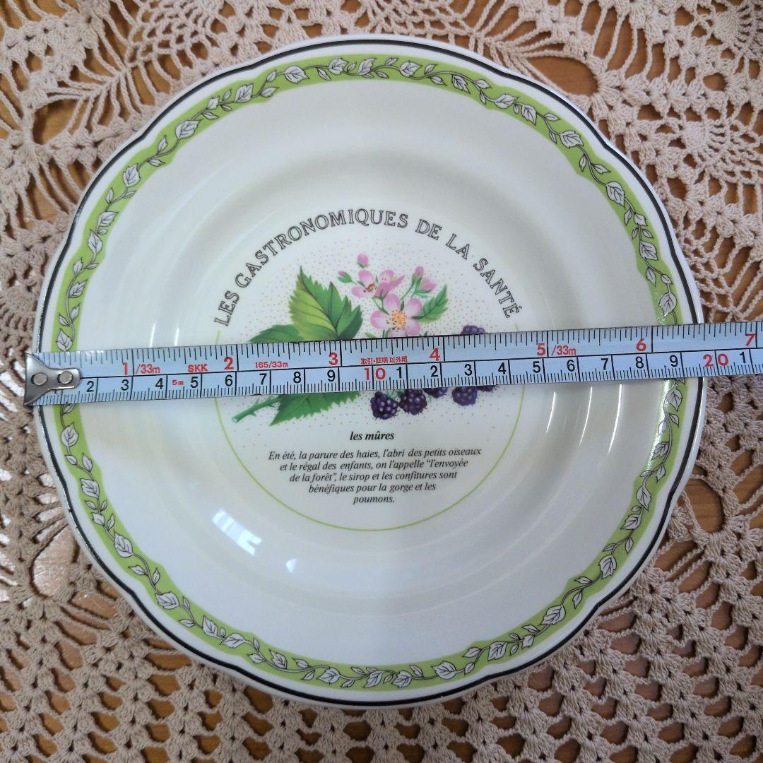 GIEN フルーツ柄プレート3枚　クィーンズ テディベア1枚