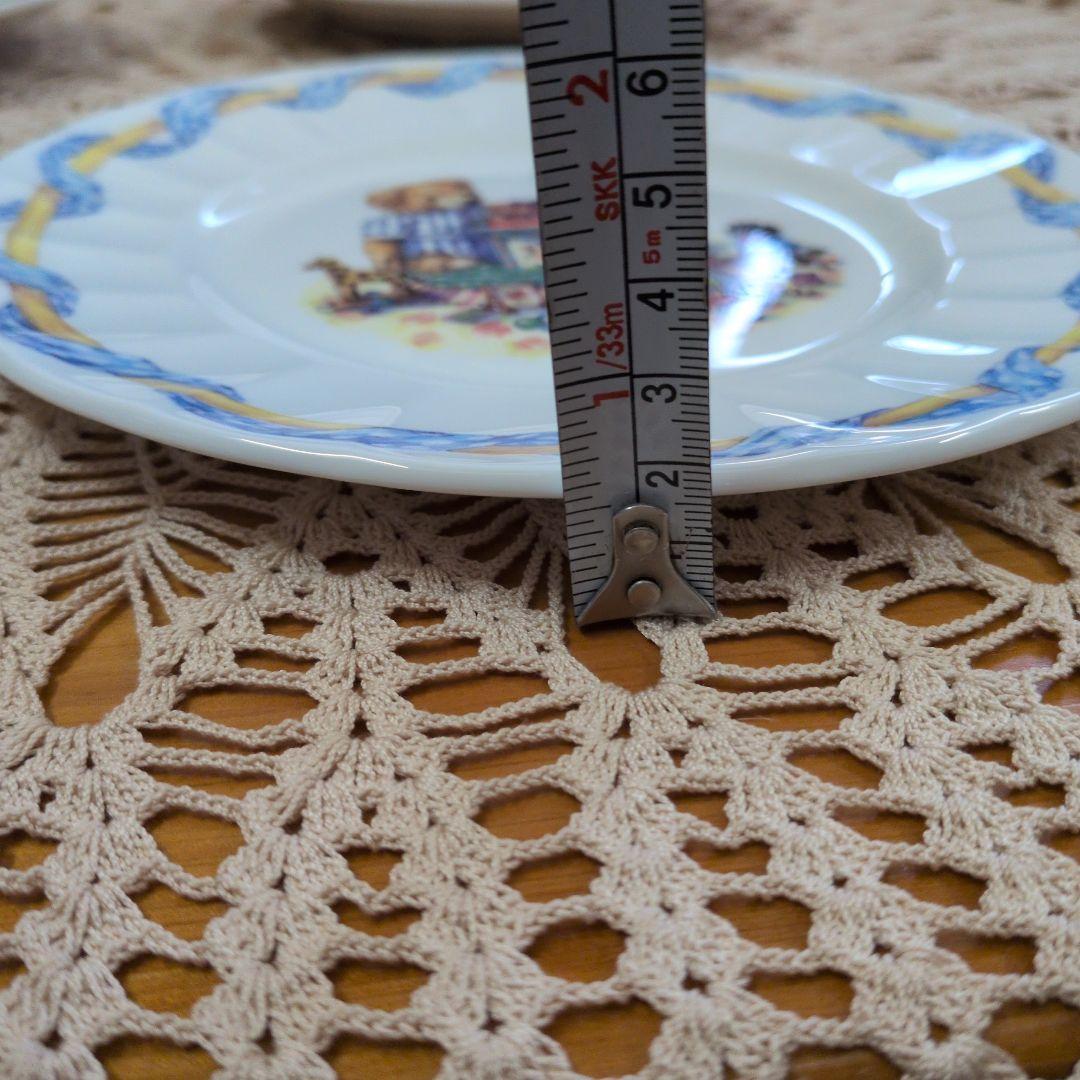 GIEN フルーツ柄プレート3枚　クィーンズ テディベア1枚