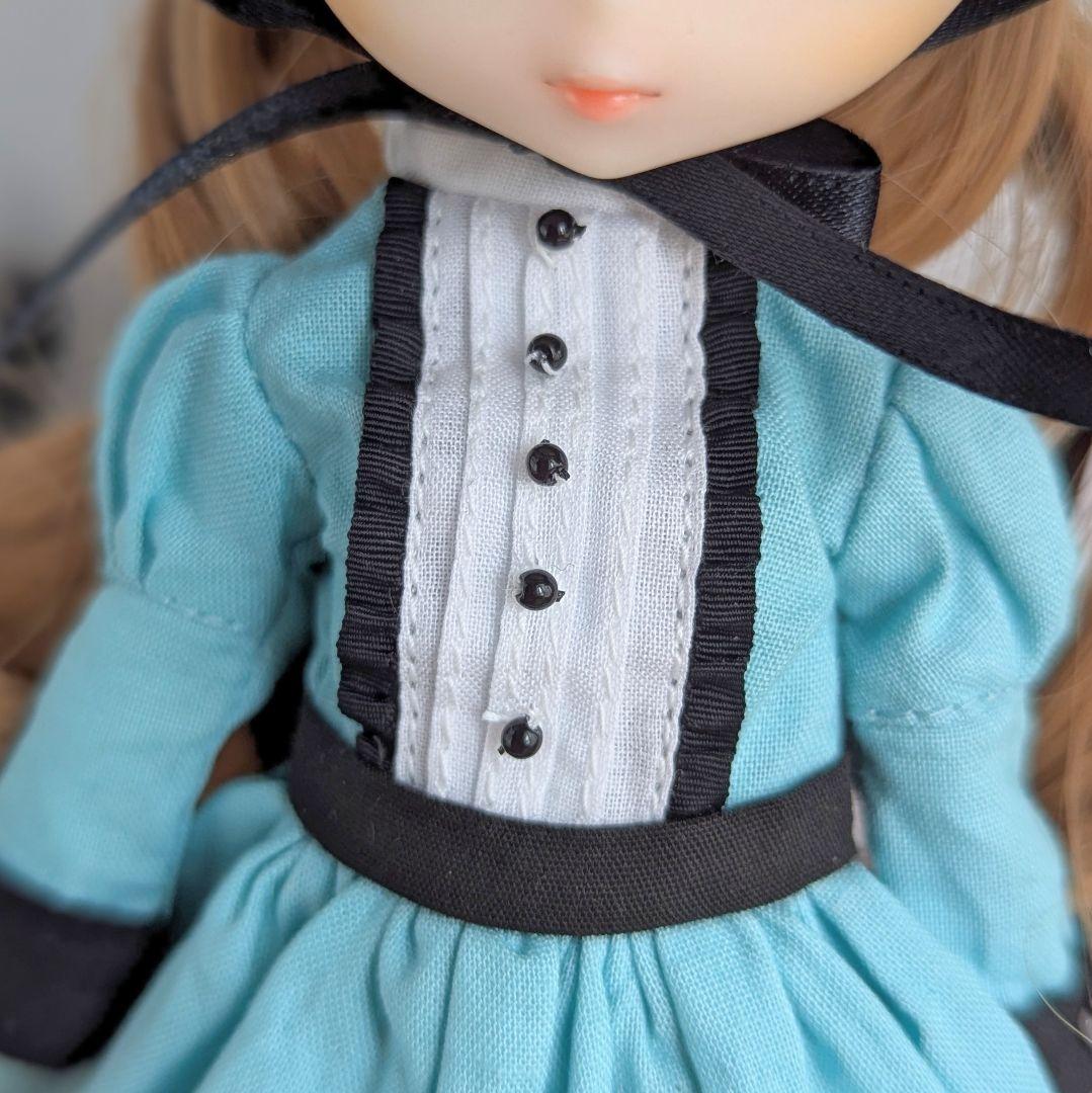 1170※ハルモニアブルーム ※ミントブルーのロングドレスとボンネット
