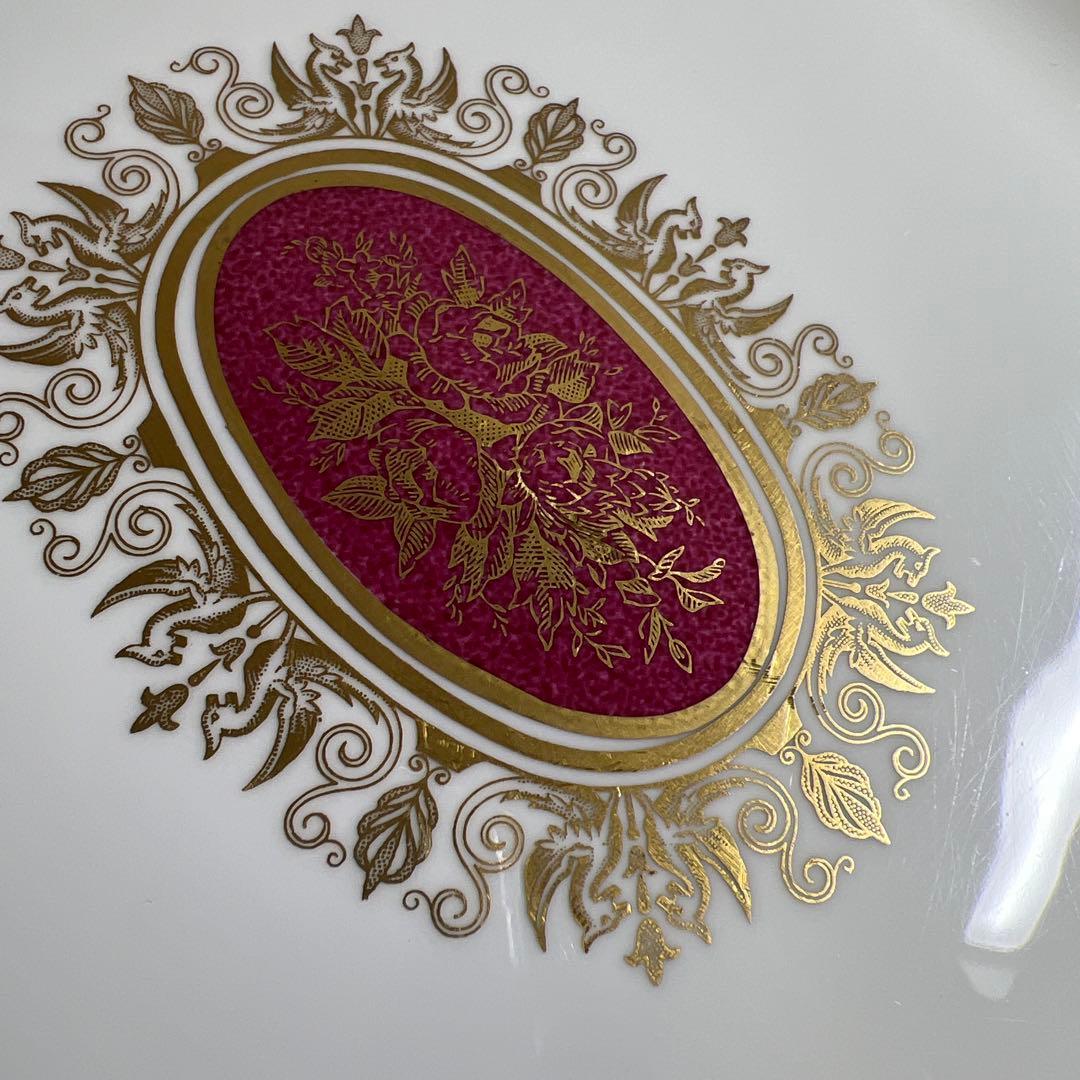 ウエッジウッド最高級シリーズ　コロンビアパウダールビー　オーバルプレート