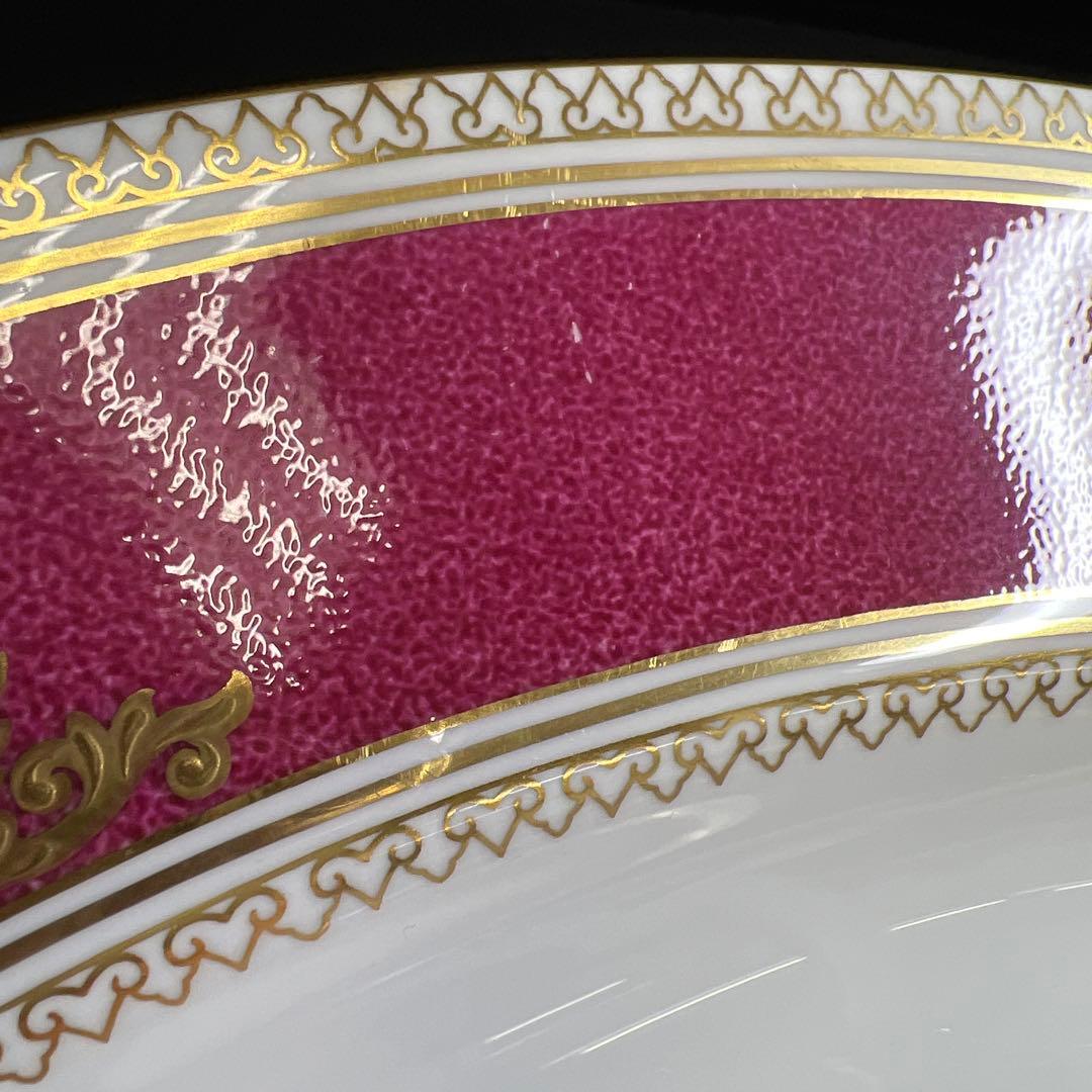 ウエッジウッド最高級シリーズ　コロンビアパウダールビー　オーバルプレート