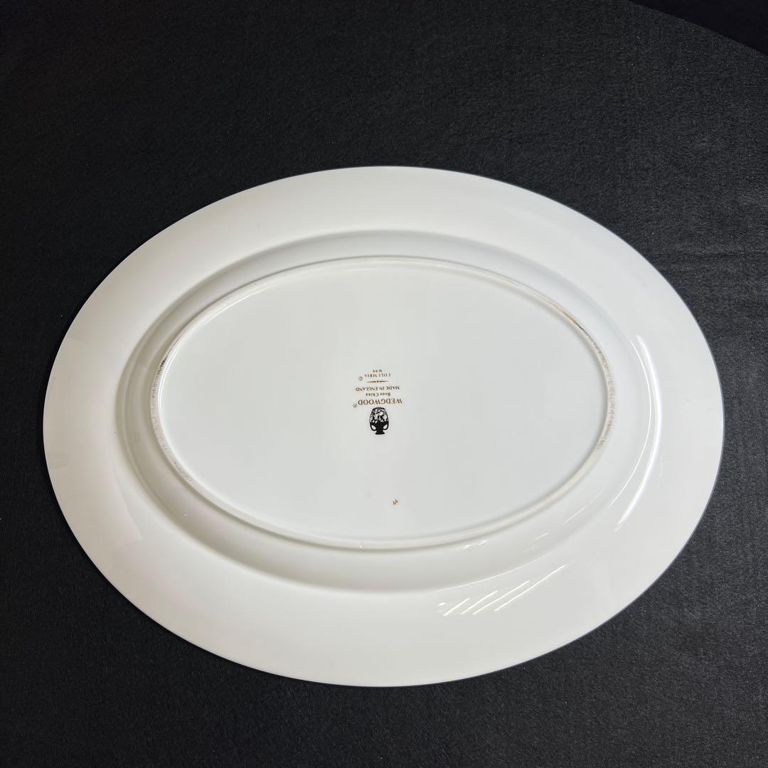 ウエッジウッド最高級シリーズ　コロンビアパウダールビー　オーバルプレート