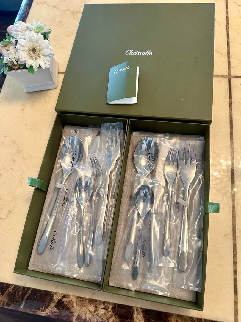 Christofle カトラリー2セット　新品未開封