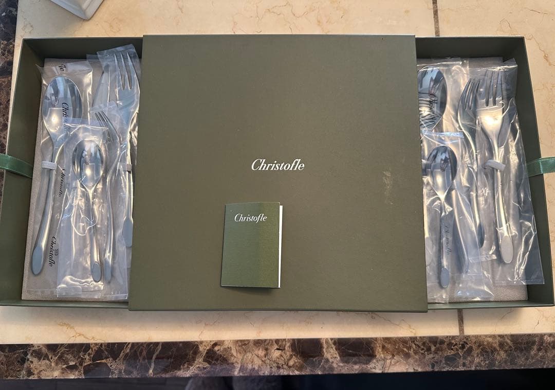 Christofle カトラリー2セット　新品未開封