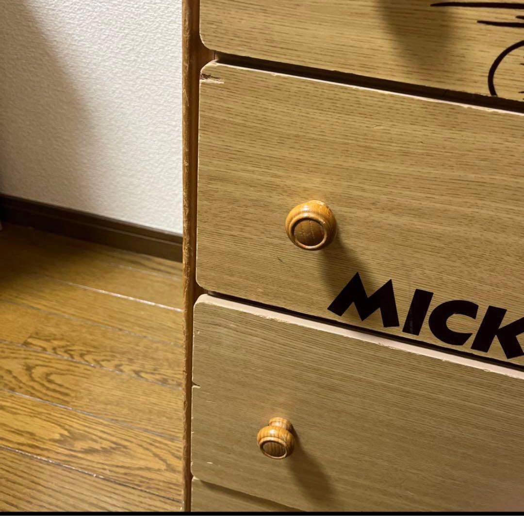 ミッキーマウス 木製チェスト 昭和タンス　レトロ