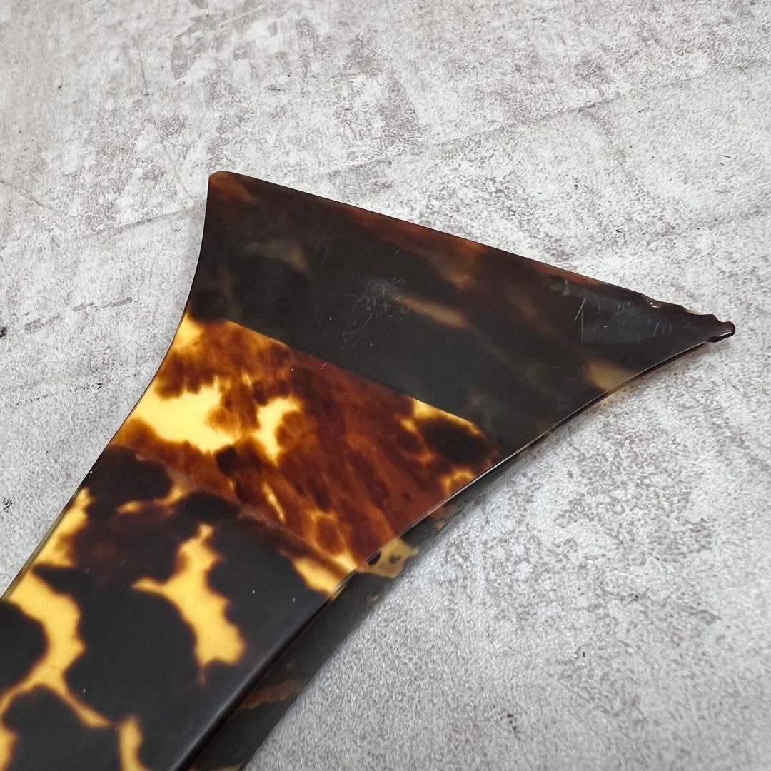 希少　三味線バチ　べっ甲　鼈甲　和楽器　天然素材　長さ約18.2cm　収納袋