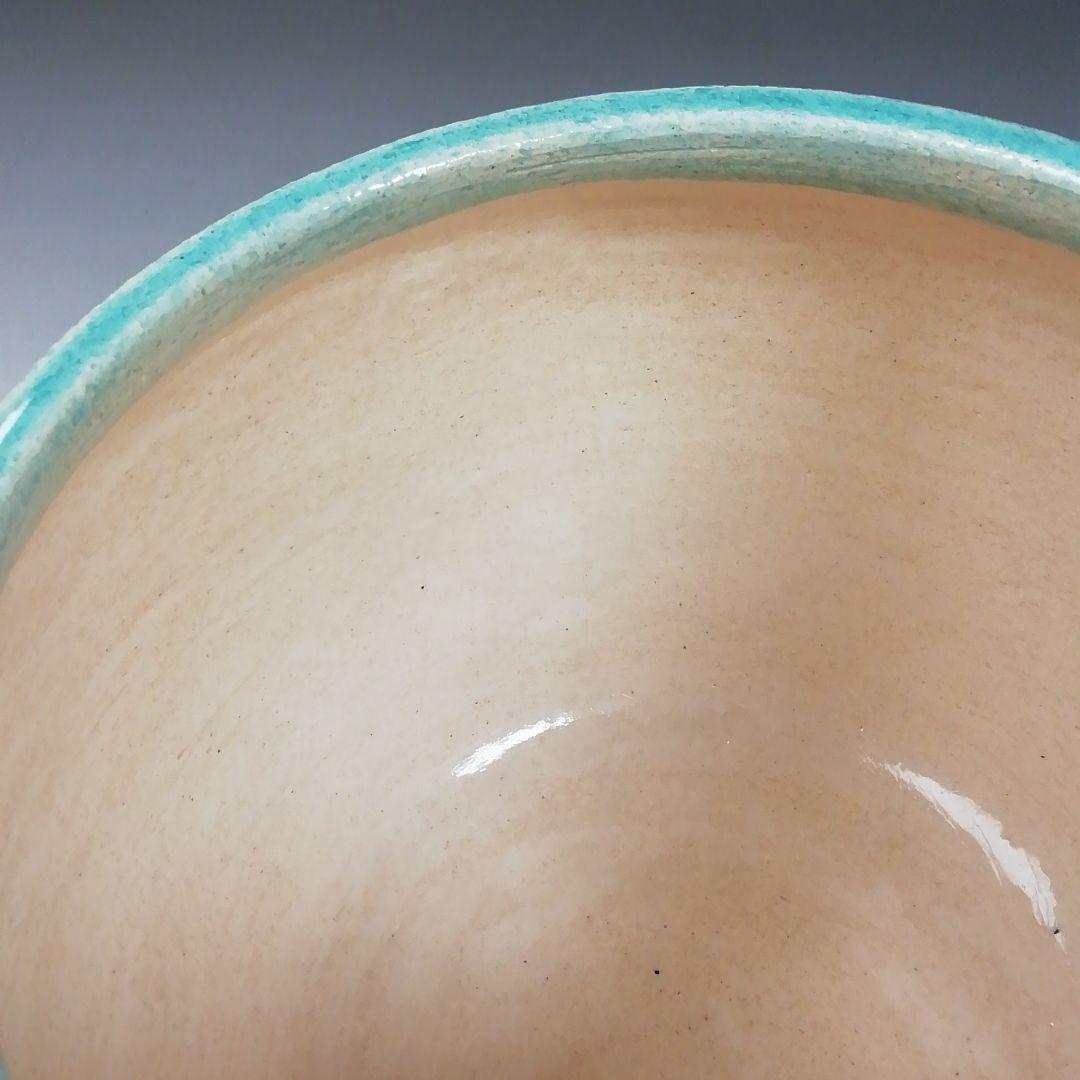 Ｗ２６１　水指　『唐草文』『七世　吉向蕃斎 造』　共箱　茶道具