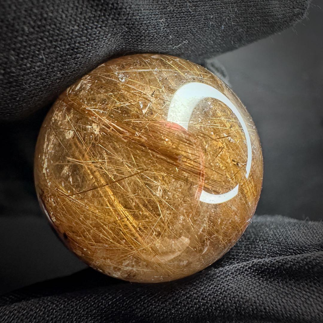 【財運・金運・事業運up❗️】 スモーキーチルクォーツ丸玉パワーストーンA1130