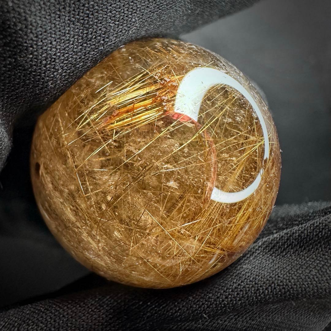 【財運・金運・事業運up❗️】 スモーキーチルクォーツ丸玉パワーストーンA1130