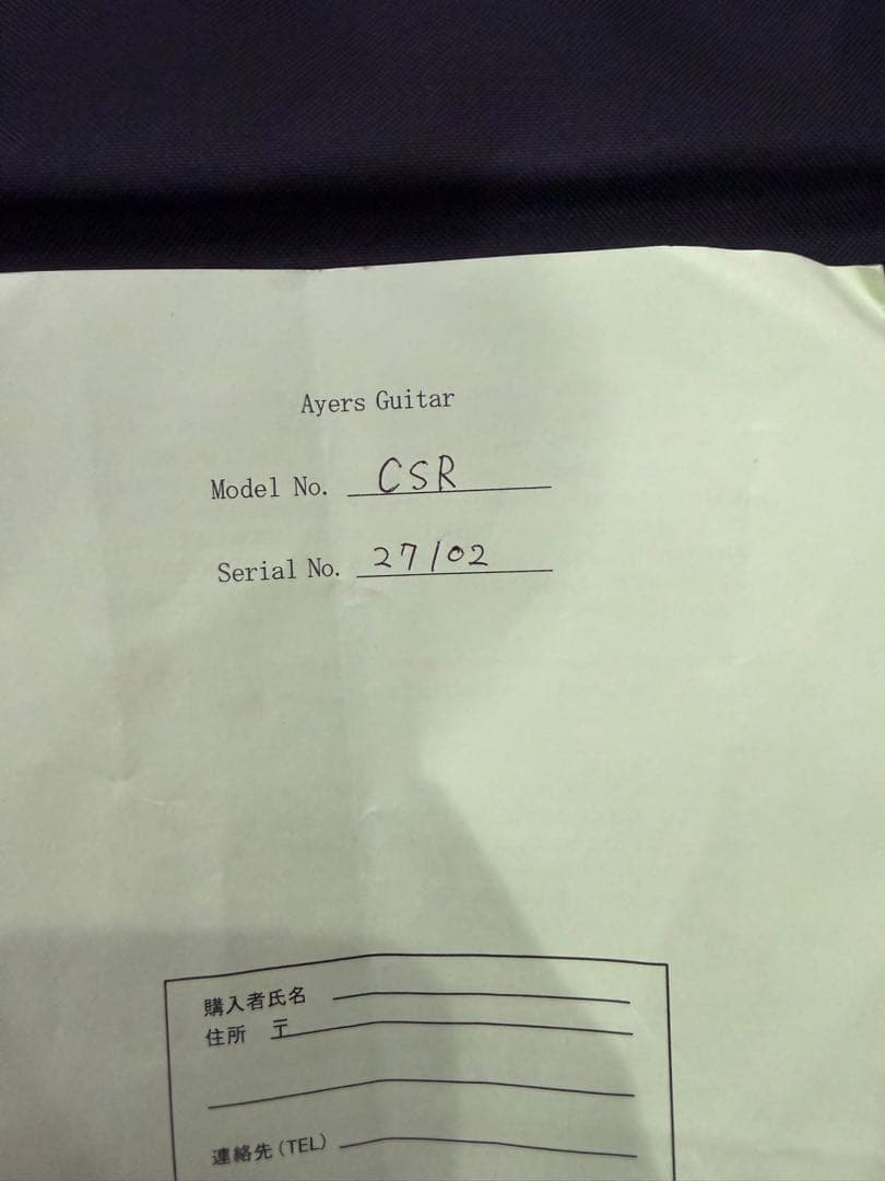 AYERS CSR アコースティックギター
