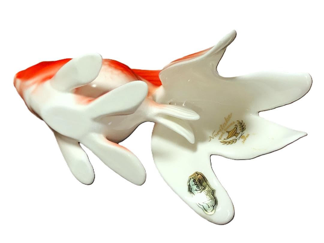 【 BONE CHINA 金魚 】　無疵完品 Noritake/ノリタケ