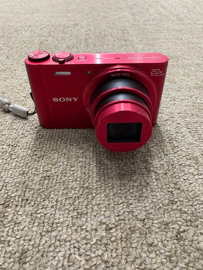 【美品】ソニー SONY DSC-WX300 レッド 20倍ズーム コンデジ