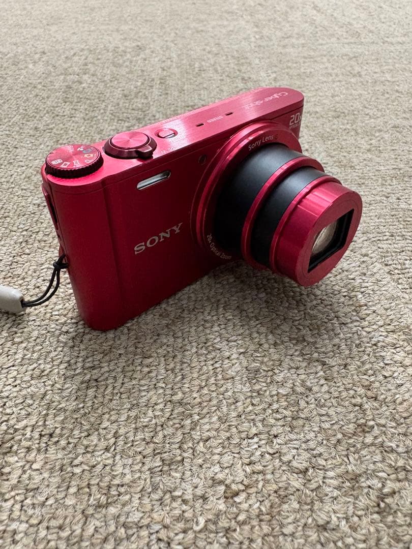 【美品】ソニー SONY DSC-WX300 レッド 20倍ズーム コンデジ