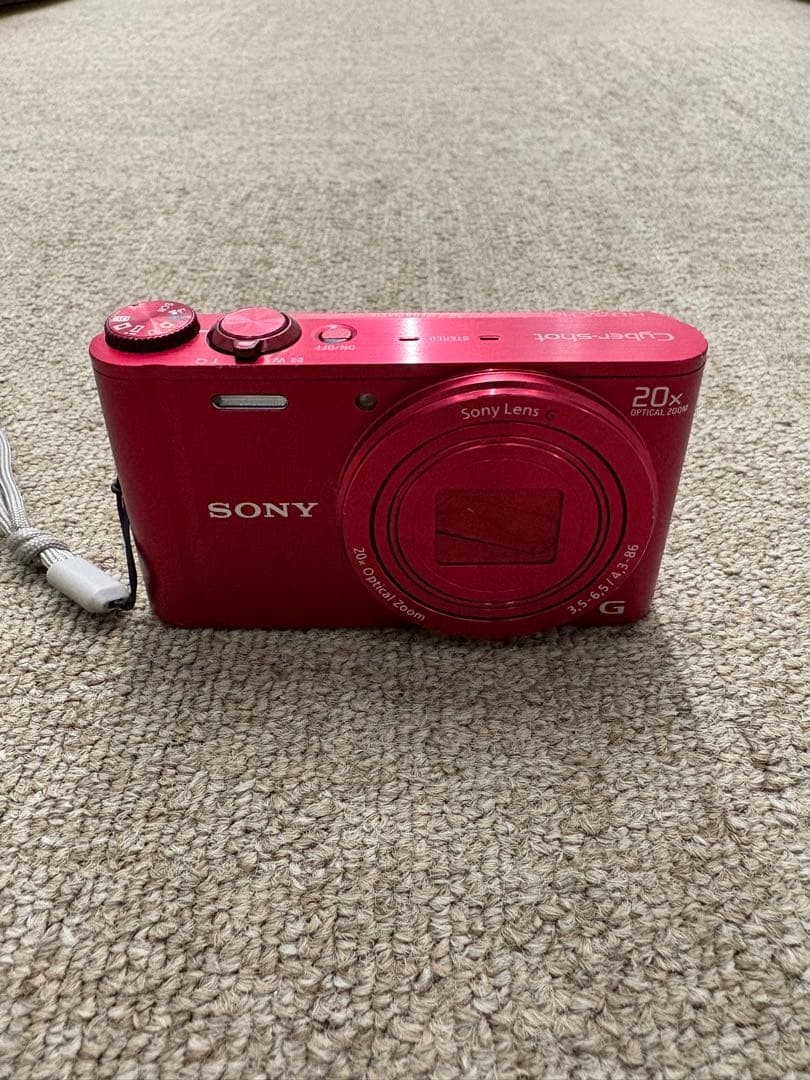 【美品】ソニー SONY DSC-WX300 レッド 20倍ズーム コンデジ