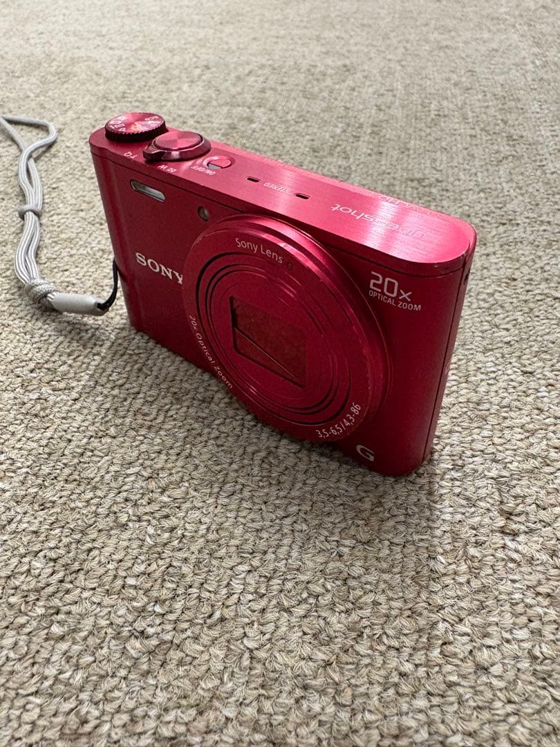 【美品】ソニー SONY DSC-WX300 レッド 20倍ズーム コンデジ