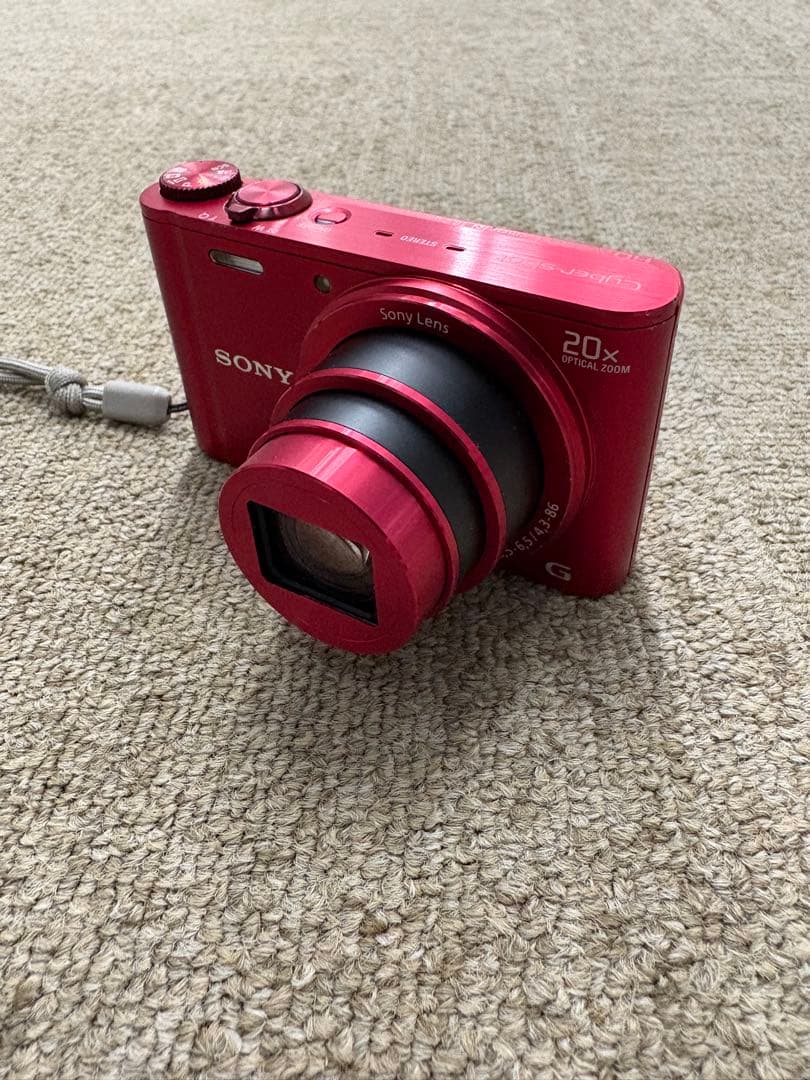 【美品】ソニー SONY DSC-WX300 レッド 20倍ズーム コンデジ