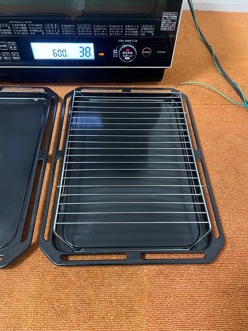 美品 東芝 電子レンジ ER-PD3000(R)オーブンレンジ 電子レンジ