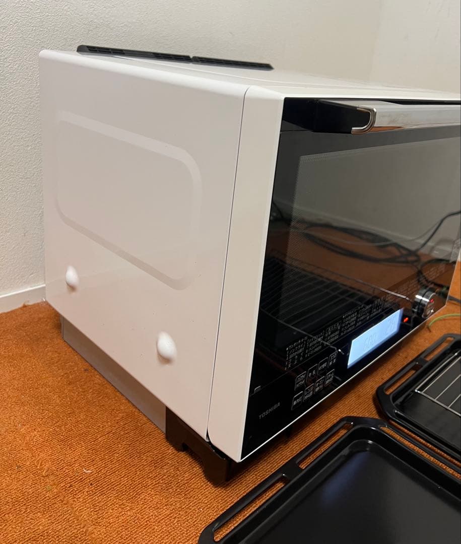 美品 東芝 電子レンジ ER-PD3000(R)オーブンレンジ 電子レンジ