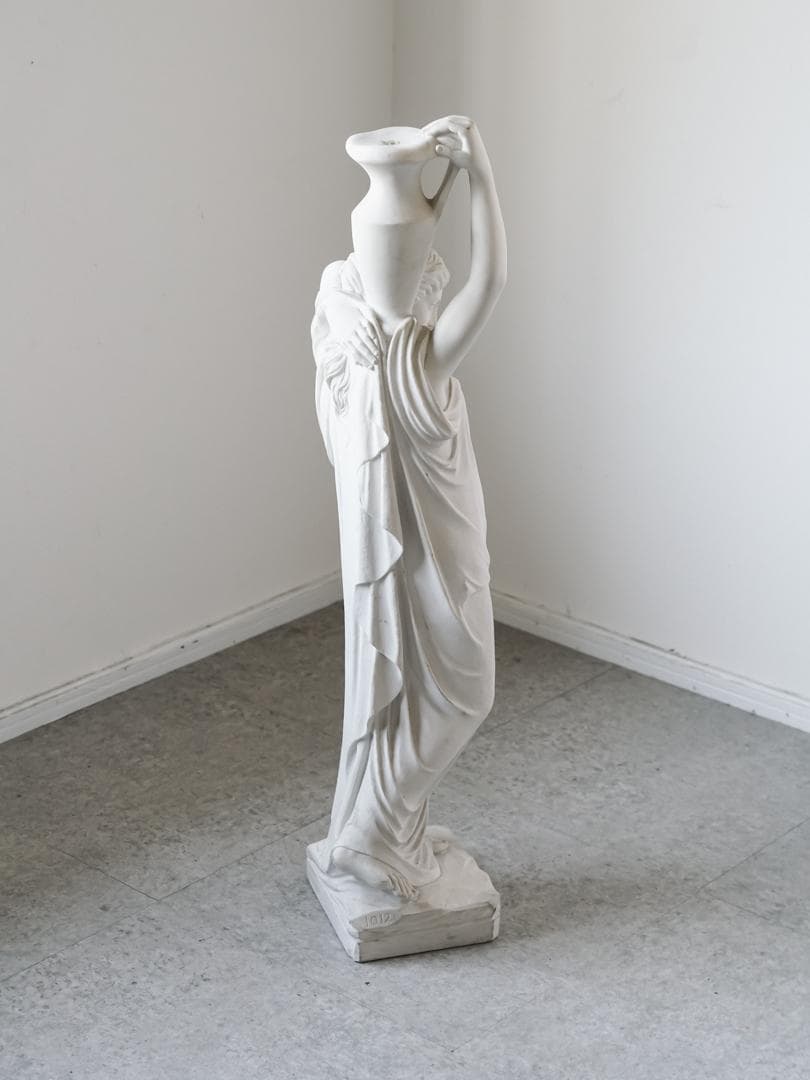 希少 イタリア\"DAL TORRIONE\" 水瓶を持つ女神 石膏像 アンティーク