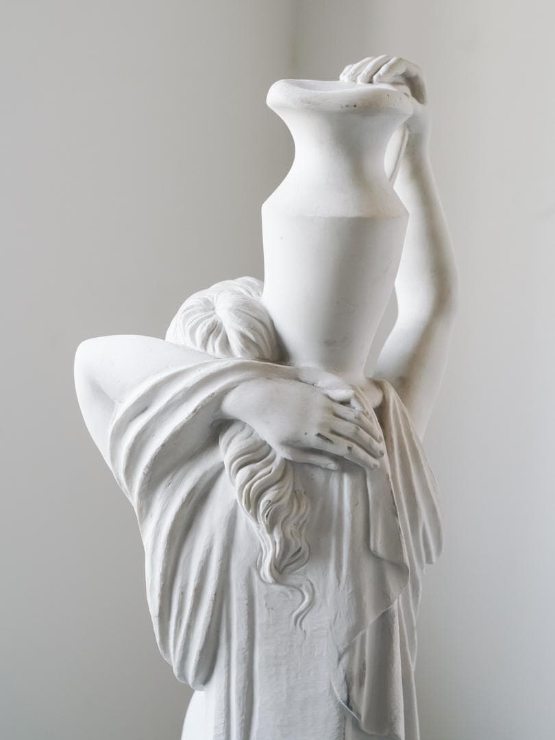 希少 イタリア\"DAL TORRIONE\" 水瓶を持つ女神 石膏像 アンティーク