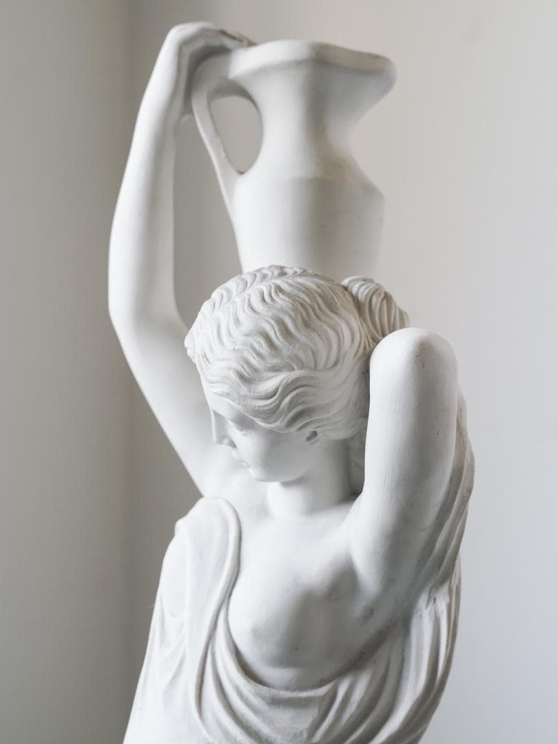 希少 イタリア\"DAL TORRIONE\" 水瓶を持つ女神 石膏像 アンティーク