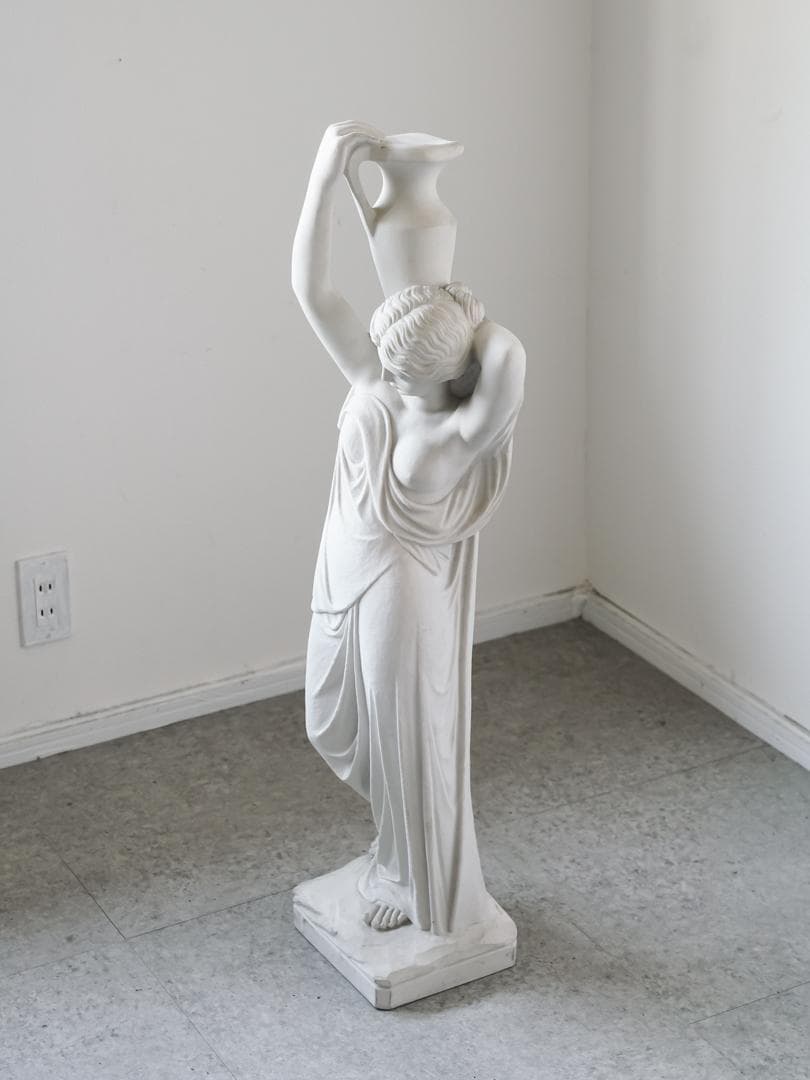 希少 イタリア\"DAL TORRIONE\" 水瓶を持つ女神 石膏像 アンティーク