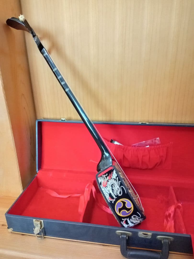 強化張り　本皮三線　ハードケース　フルセット