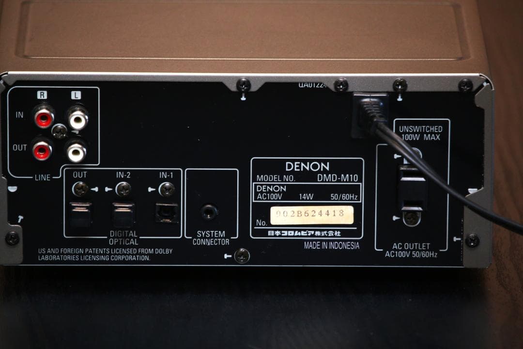 DENON DMD-M10　MDデッキ　MDプレイヤー/レコーダー　 完動品